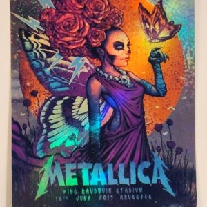 Metallica - King Baudyvin Stadium Brussels June 16 2019 - Live Concert Poster Vinyl Foil STICKER - 158103s