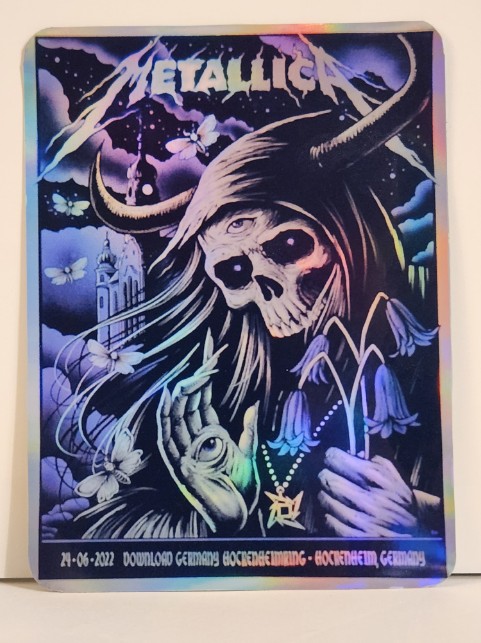 Metallica - Hockenheim Germany June 24 2022 - Live Concert Poster Vinyl Foil STICKER - 158064s