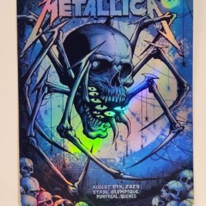 Metallica - Stade Olympique Montreal Quebec August 11 2023 - Live Concert Poster Vinyl Foil STICKER  - 158241s