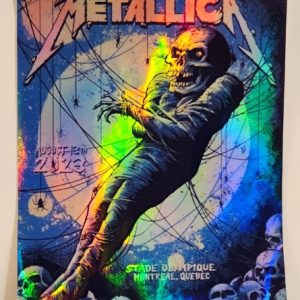 Metallica - Stade Olympique Montreal Quebec August 13 2023 - Live Concert Poster Vinyl Foil STICKER - 158242s