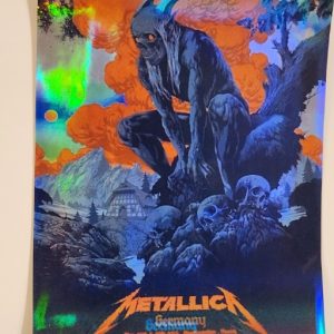 Metallica - Olympiastadion Munich Germany May 24 2024 - Live Concert Poster Vinyl Foil STICKER - 158124s