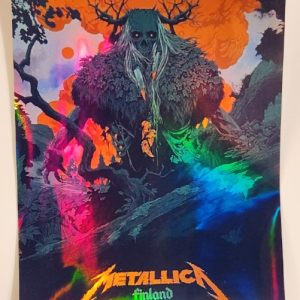Metallica - Olympic Stadium Helsinki Finland June 7 2024 - Live Concert Poster Vinyl Foil STICKER - 158127s