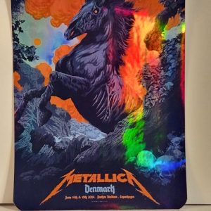 Metallica - Parken Stadium Copenhagen Denmark June 14 2024 - Live Concert Poster Vinyl Foil STICKER - 158126s