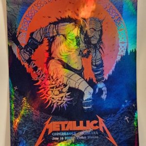 Metallica - Parken Stadium Copenhagen Denmark June 14 2024 - Live Concert Poster Vinyl Foil STICKER - 158246s