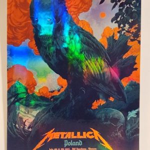 Metallica - PGE Narodowy Warsaw Poland July 5 2024 - Live Concert Poster Vinyl Foil STICKER - 158125s