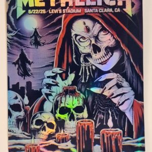 Metallica - Levis Stadium Santa Clara CA June 22 2025 - Live Concert Poster Vinyl Foil STICKER - 158281s