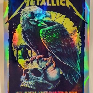 Metallica - North American Tour Philadelphia 2025 - Live Concert Poster Vinyl Foil STICKER - 158080s