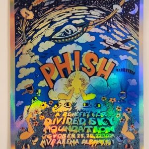 Phish - MVP Arena Albany NY October 25 2024 - Live Concert Poster Vinyl Foil STICKER - 172090s