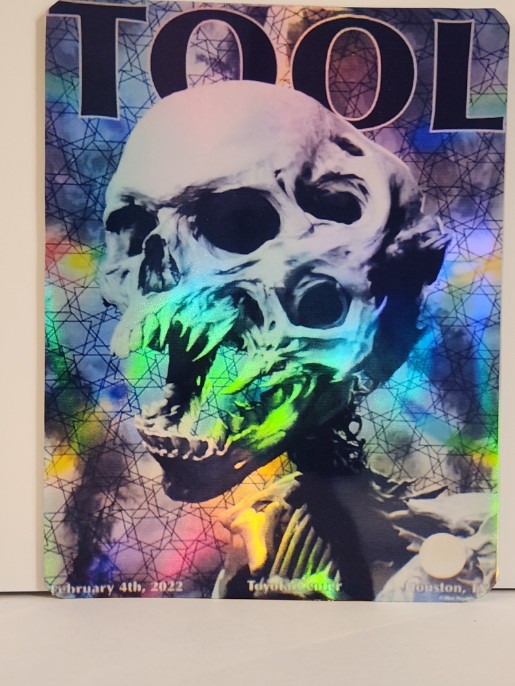 Tool - Toyota Center Houston TX February 4 2022 - Live Concert Poster Vinyl Foil STICKER - 198008s