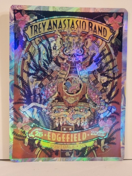 Trey Anastasio - Edgefield Troutdale OR September 25 2022 - Live Concert Poster Vinyl Foil STICKER - 200023s