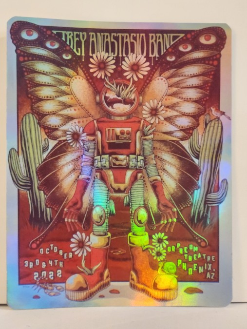 Trey Anastasio - Orpheum Theater Phoenix AZ October 3 2022 - Live Concert Poster Vinyl Foil STICKER - 200009s