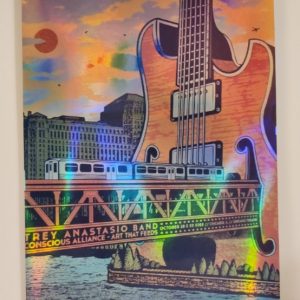 Trey Anastasio - Chicago Theater Chicago IL October 28 2022 - Live Concert Poster Vinyl Foil STICKER - 200011s