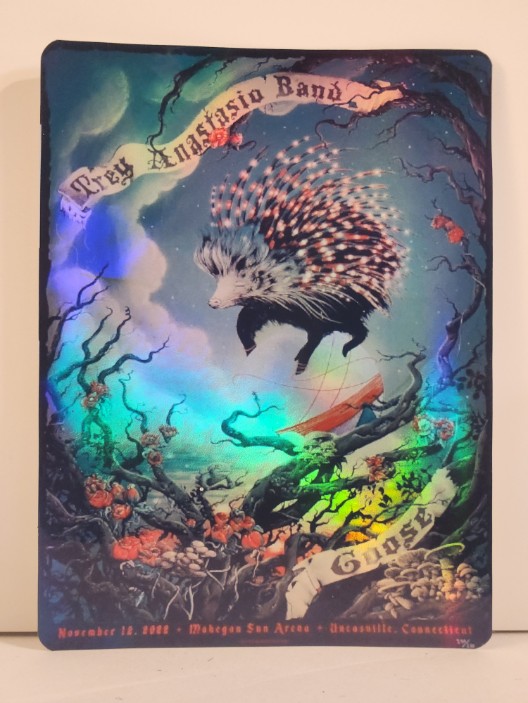 Trey Anastasio - Mohegan Sun Arena Uncassville CT November 12 2022 - Live Concert Poster Vinyl Foil STICKER - 200047s