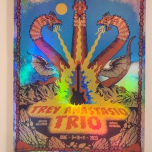 Trey Anastasio - Mission Ballroom Denver CO June 9 2023 - Live Concert Poster Vinyl Foil STICKER - 200063s