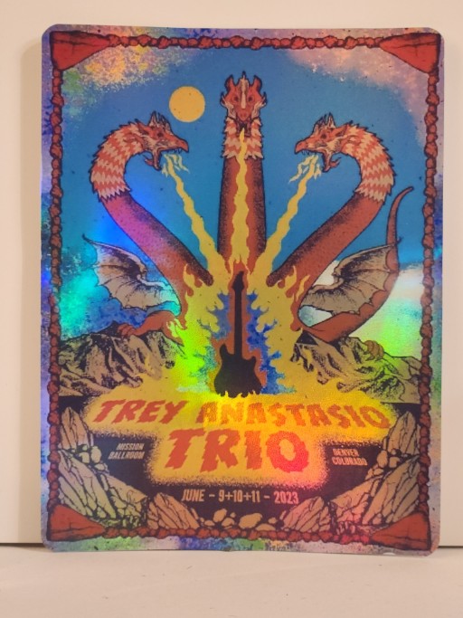 Trey Anastasio - Mission Ballroom Denver CO June 9 2023 - Live Concert Poster Vinyl Foil STICKER - 200063s