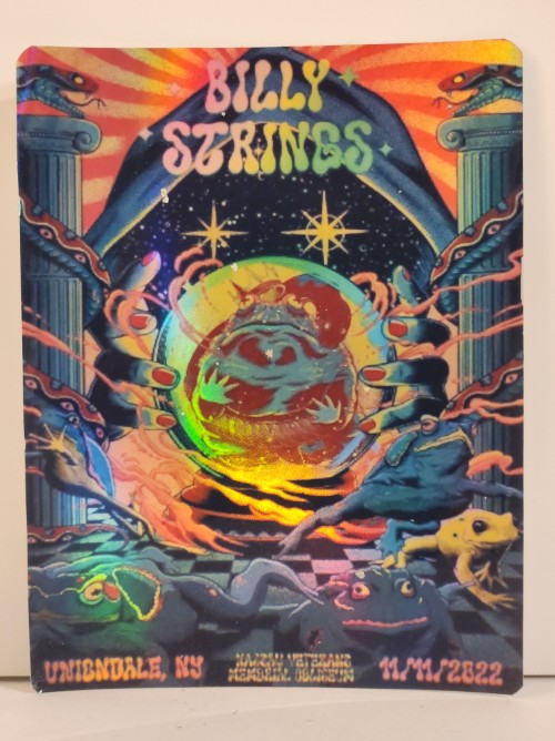 Billy Strings - Nassau Coliseum, Uniondale NY November 11 2022 - Live Concert Poster Vinyl Foil STICKER - 112040s