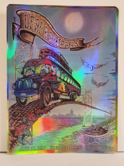 Dead and Company - BB&T Pavilion Camden NJ June 25 2017 - Live Concert Poster Vinyl Foil STICKER - 131130s