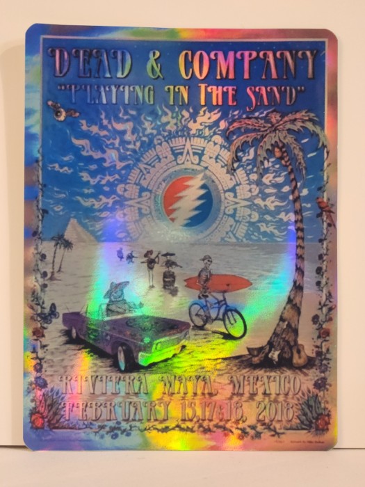 Dead and Company - Riviera Maya Mexico February 15 2018 - Live Concert Poster Vinyl Foil STICKER - 131102s