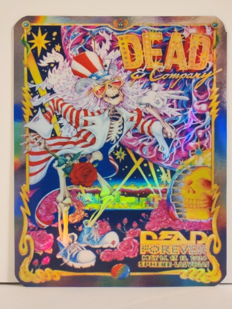 Dead and Company - Sphere Las Vegas NV May 16 2024 - Live Concert Poster Vinyl Foil STICKER - 131132s