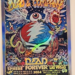 Dead and Company - Sphere Las Vegas NV May 16 2024 - Live Concert Poster Vinyl Foil STICKER - 131070s