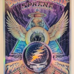 Dead and Company - Sphere Las Vegas NV May 2024 Run Eyeball Sphere FOIL - Live Concert Poster Vinyl Foil STICKER - 131053s