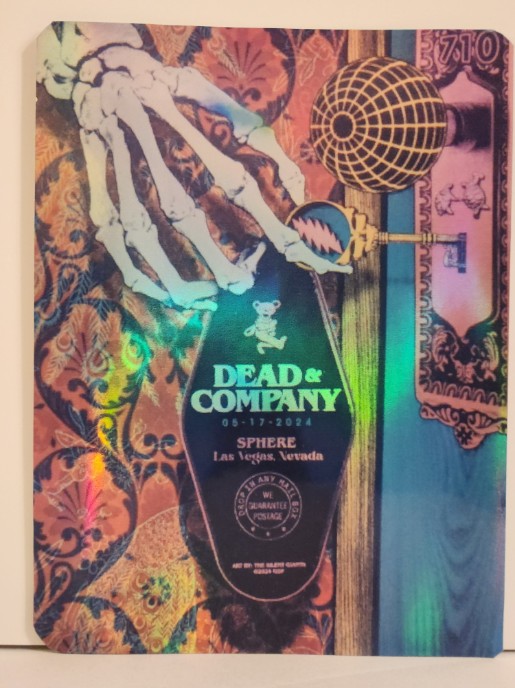Dead and Company - Sphere Las Vegas NV May 17 2024 - Live Concert Poster Vinyl Foil STICKER - 131411s
