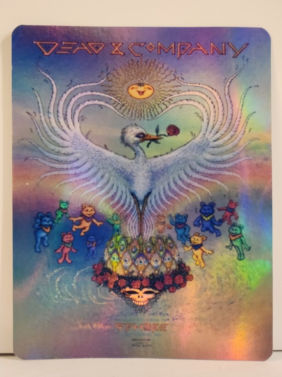 Dead and Company - Sphere Las Vegas NV May 26 2024 - Live Concert Poster Vinyl Foil STICKER - 131090s
