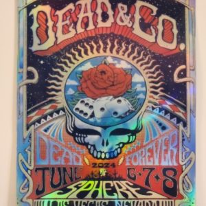 Dead and Company - Sphere Las Vegas NV June 6 2024 - Live Concert Poster Vinyl Foil STICKER - 131094s