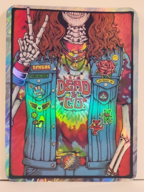 Dead and Company - Sphere Las Vegas NV June 20 2024 - Live Concert Poster Vinyl Foil STICKER - 131205s