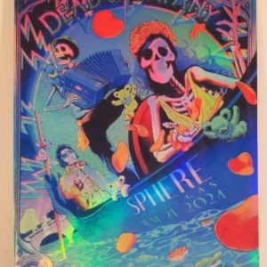Dead and Company - Sphere Las Vegas NV June 21 2024 - Live Concert Poster Vinyl Foil STICKER - 131325s