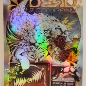 Dead and Company - Sphere Las Vegas NV Run March 20 2025 - Live Concert Poster Vinyl Foil STICKER - 131133s
