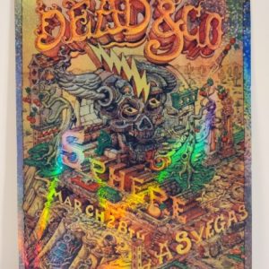 Dead and Company - Sphere Las Vegas NV March 28 2025 - Live Concert Poster Vinyl Foil STICKER - 131123s