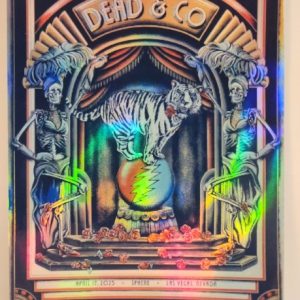 Dead and Company - Sphere Las Vegas NV April 17 1025 - Live Concert Poster Vinyl Foil STICKER - 131026s