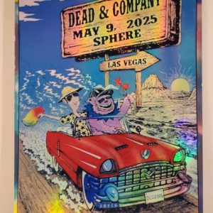 Dead and Company - Sphere Las Vegas NV Fear May 9 2025 - Live Concert Poster Vinyl Foil STICKER - 131073s