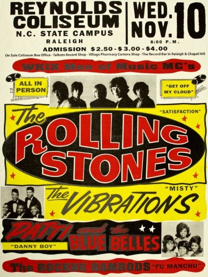 Rolling Stones - Reynolds Coliseum NC November 10 1965 - Live Concert Poster Wall Art Print - 183006 - Image 2