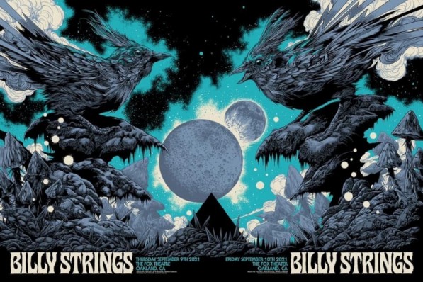 Billy Strings - Fox Theater Oakland CA September 9 2021 FULLSHEET - Live Concert Poster Wall Art Poster Print - 112013 - Image 2