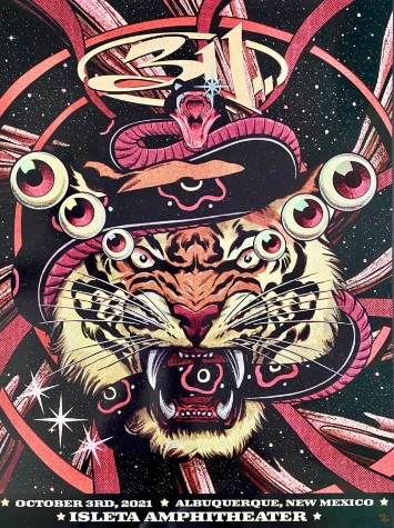 311 - Isleta Amphitheater Albuquerque NM October 3 2021 - Live Concert Poster Wall Art Print - 102021 - Image 2