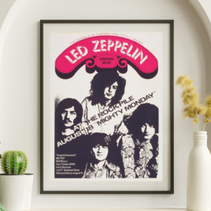 Led Zeppelin - Rockpile August 18 1969 - Live Concert Poster Wall Art Print - 156002