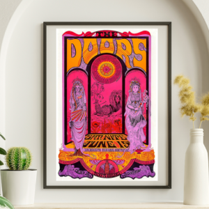 Doors - Sacramento Memorial Auditorium CA June 16 1967 – Live Concert Poster Wall Art Print - 133003
