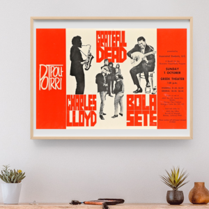 Grateful Dead - Greek Theater Berkeley CA October 1 1967 – Live Concert Poster Wall Art Print - 142009