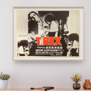 T-Rex w/ Marc Bolan - Lewisham Odeon London England July 9 1971 - Live Concert Poster Wall Art Print - 251001