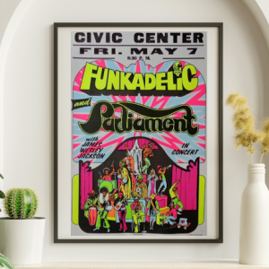 Parliament - Civic Center May 7 1971 – Live Concert Poster Wall Art Print - 251001