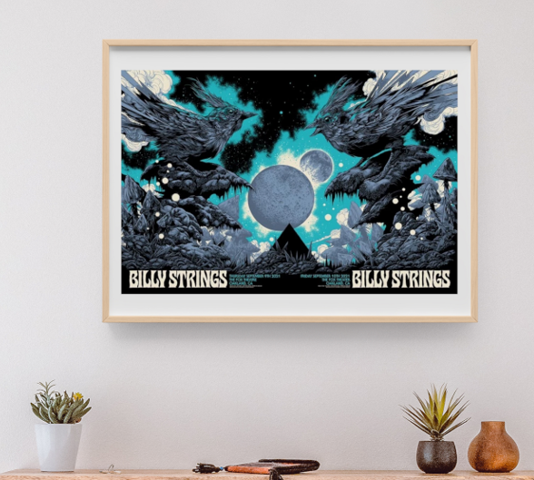 Billy Strings - Fox Theater Oakland CA September 9 2021 FULLSHEET - Live Concert Poster Wall Art Poster Print - 112013