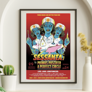 Sessanta - White River Amphitheater Auburn WA June 7 2025 - Live Concert Poster Wall Art Poster Print - 184005