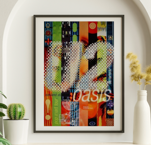 U2 - Oakland Stadium CA June 18 1997 - Live Concert Poster Wall Art Poster Print - 236001