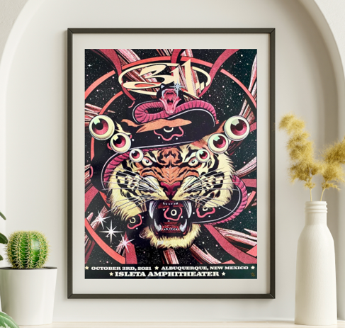 311 - Isleta Amphitheater Albuquerque NM October 3 2021 - Live Concert Poster Wall Art Print - 102021