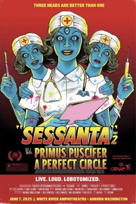 Sessanta - White River Amphitheater Auburn WA June 7 2025 - Live Concert Poster Wall Art Poster Print - 184005 - Image 2