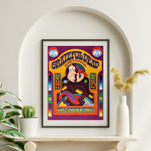 Grateful Dead - Hill Auditorium Ann Arbor MI December 14 1971 – Live Concert Poster Wall Art Print - 142111
