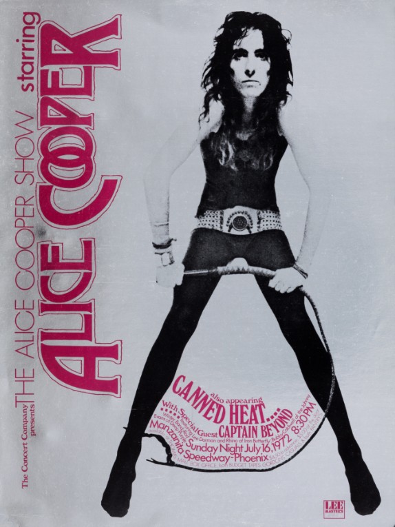 Alice Cooper w Canned Heat Manzanita Speedway Phoenix AZ July 16 1972 – Live Concert Poster Wall Art Print - 254002 - Image 2