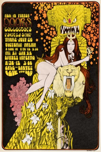 Doors - Dantes Vancouver, British Columbia, Canada July 20 1967 - Live Concert Poster Wall Art Print - 133020 - Image 2